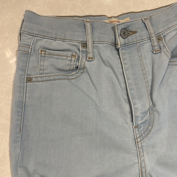 Levi’s mile high super skinny with fray ankle 26 - Picture 3 of 5